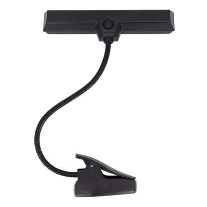 Crown LED Music Light for Piano - Black, 14 LEDs, 3 Brightness Modes, Flexible Gooseneck, USB Rechargeable — view 2