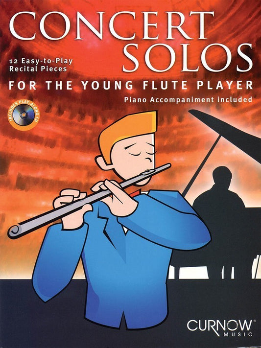 Concert Solos For The Young Flute Softcover Book/CD