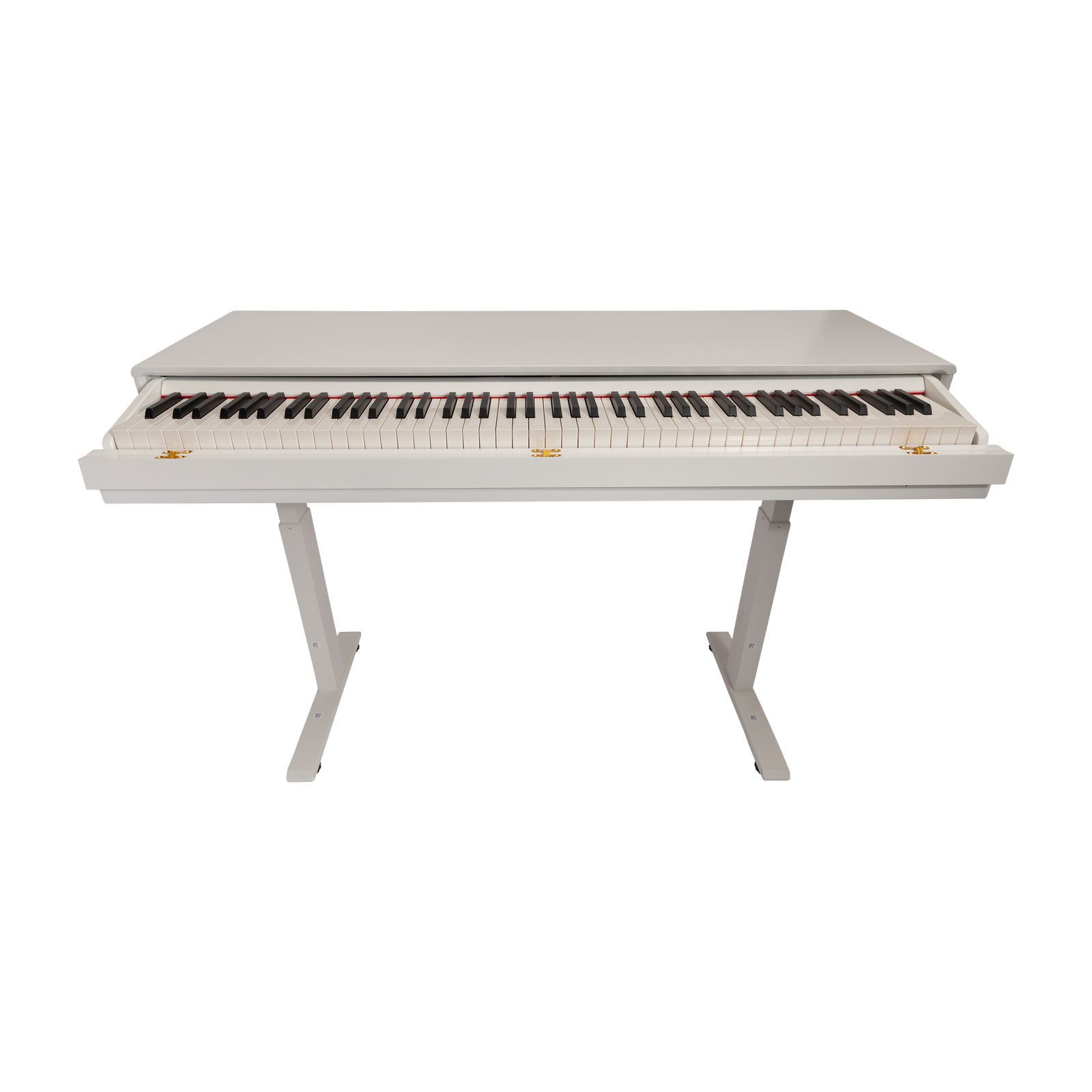 Crown CMPD-822 Height Adjustable Hideaway Digital Piano with 88-Key Hammer-Action Keyboard and French Dream Sound Engine (White) — view 3
