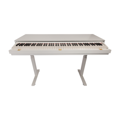 Crown CMPD-822 Height Adjustable Hideaway Digital Piano with 88-Key Hammer-Action Keyboard and French Dream Sound Engine (White) — view 3