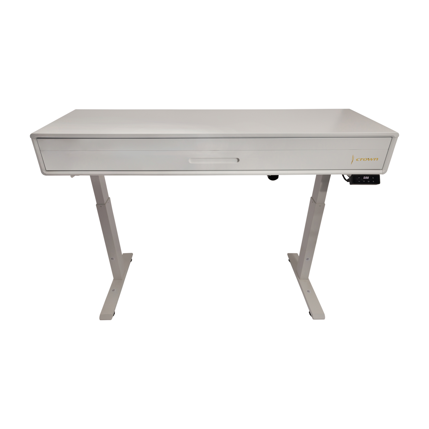 Crown CMPD-822 Height Adjustable Hideaway Digital Piano with 88-Key Hammer-Action Keyboard and French Dream Sound Engine (White) — view 4