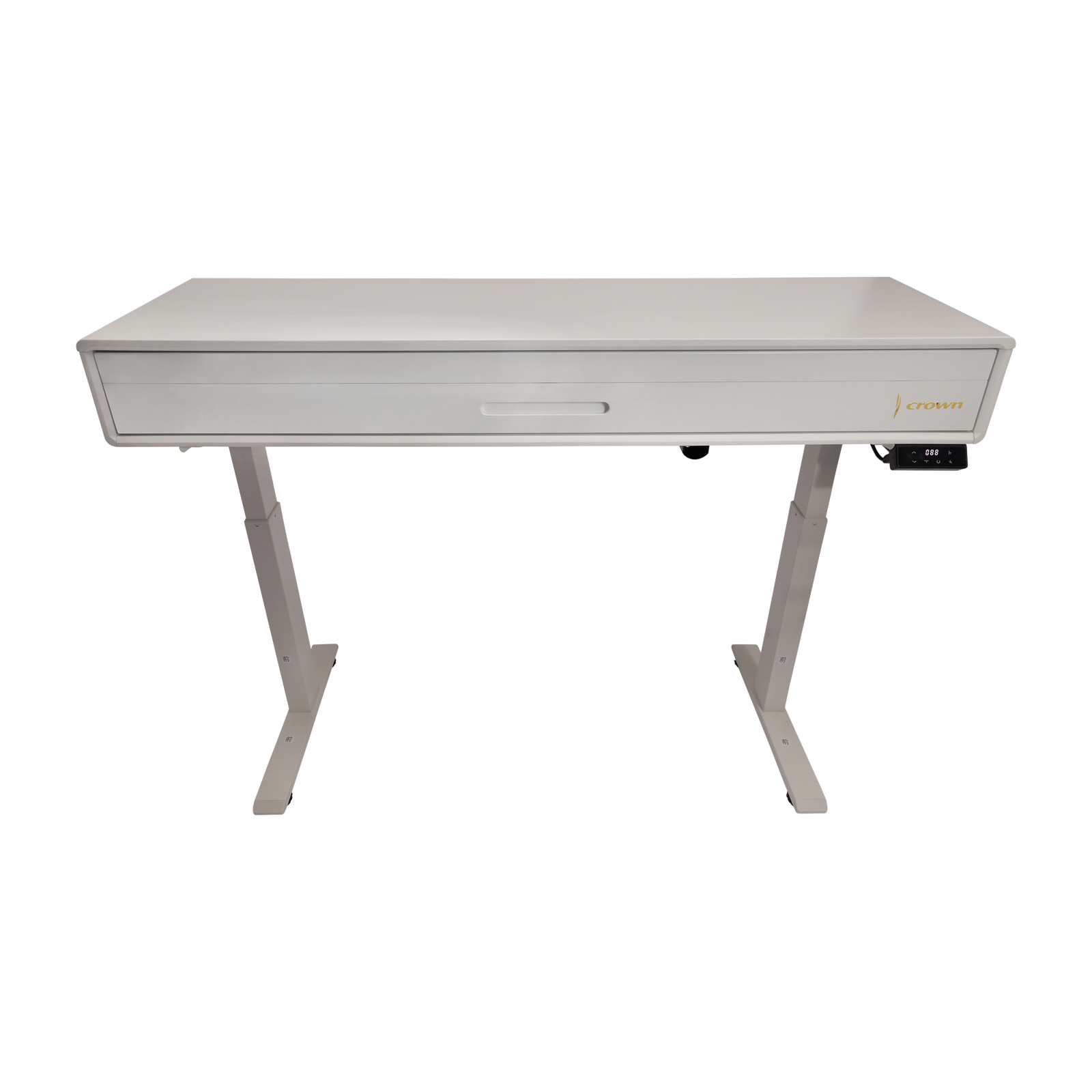 Crown CMPD-822 Height Adjustable Hideaway Digital Piano with 88-Key Hammer-Action Keyboard and French Dream Sound Engine (White) — view 4