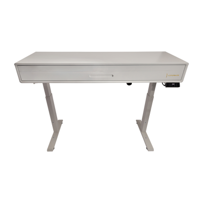 Crown CMPD-822 Height Adjustable Hideaway Digital Piano with 88-Key Hammer-Action Keyboard and French Dream Sound Engine (White) — view 4
