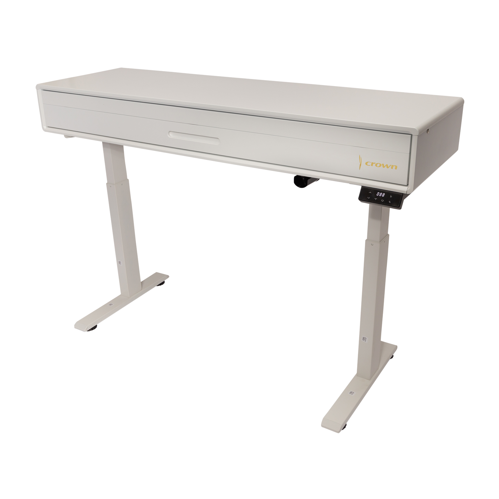 Crown CMPD-822 Height Adjustable Hideaway Digital Piano with 88-Key Hammer-Action Keyboard and French Dream Sound Engine (White) — view 2