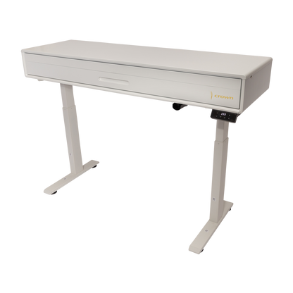 Crown CMPD-822 Height Adjustable Hideaway Digital Piano with 88-Key Hammer-Action Keyboard and French Dream Sound Engine (White) — view 2