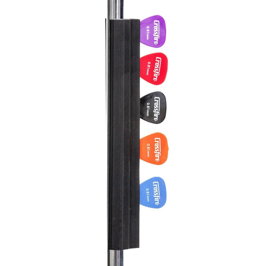 Crossfire Microphone Stand Pick Holder with 5 Picks