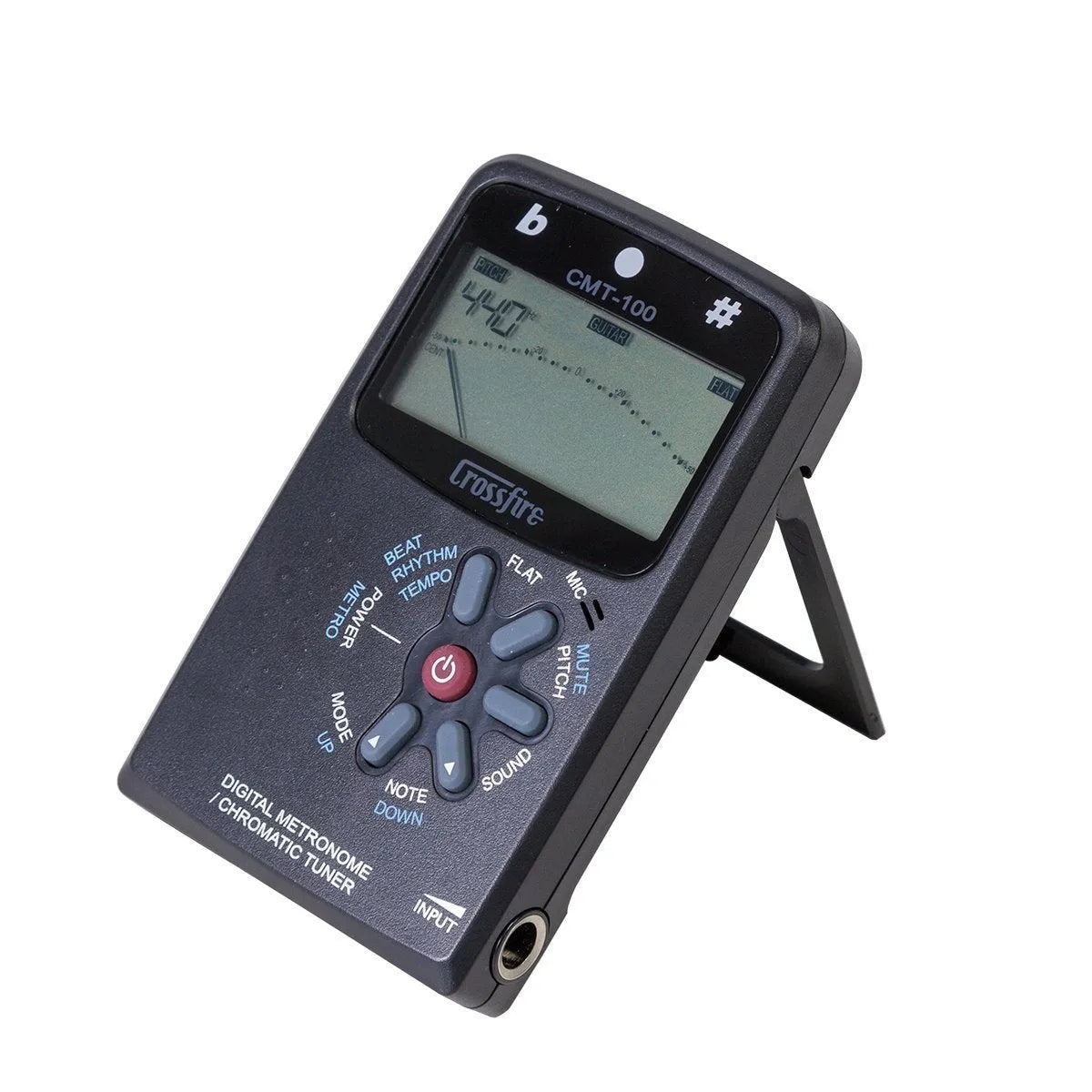 Crossfire CMT-100-BLK Chromatic Tuner and Digital Metronome — view 2