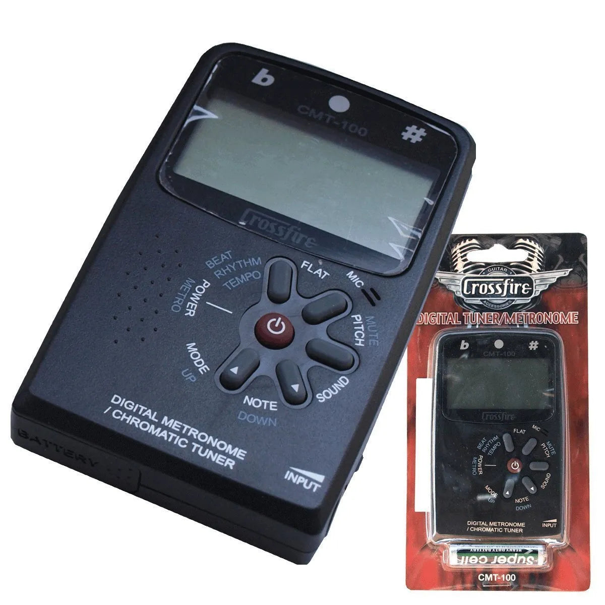 Crossfire CMT-100-BLK Chromatic Tuner and Digital Metronome — view 3