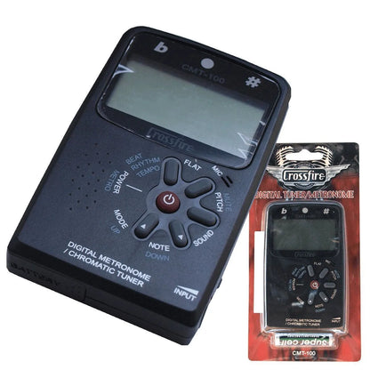 Crossfire CMT-100-BLK Chromatic Tuner and Digital Metronome — view 3