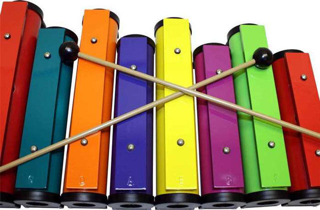 Chroma-Notes 8-Note Resonator Bell Set with Mallets and Carrying Case — view 3