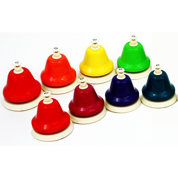 Chroma-Notes 8-Note Diatonic Desk Bell Set with Colorful Notes