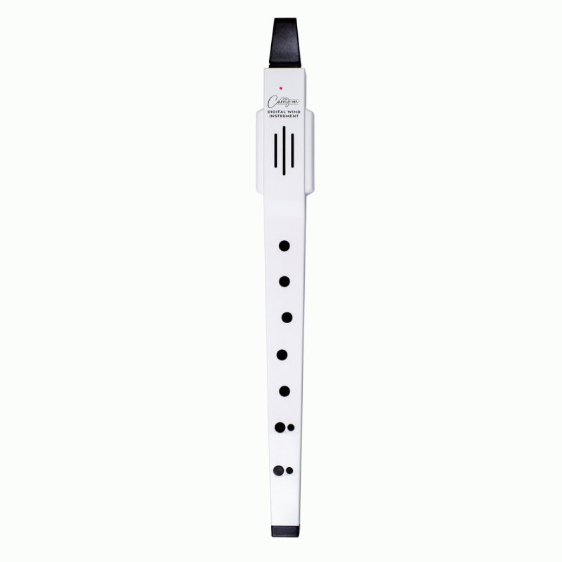 Carry-On Digital Wind Instrument 2 - White with 10 Voices, Breath Sensitivity, Adjustable Reverb