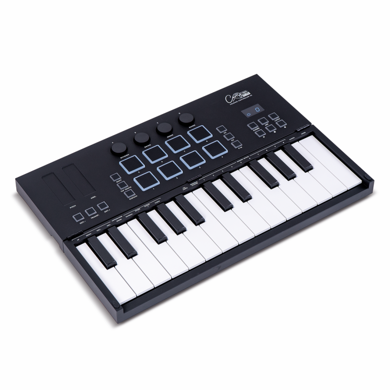 Folding Controller 25 with MIDI Bluetooth, USB-C, TRS, Arpeggiator, Custom Control Knobs, Velocity Sensitive Keys, Drum Pads — view 10