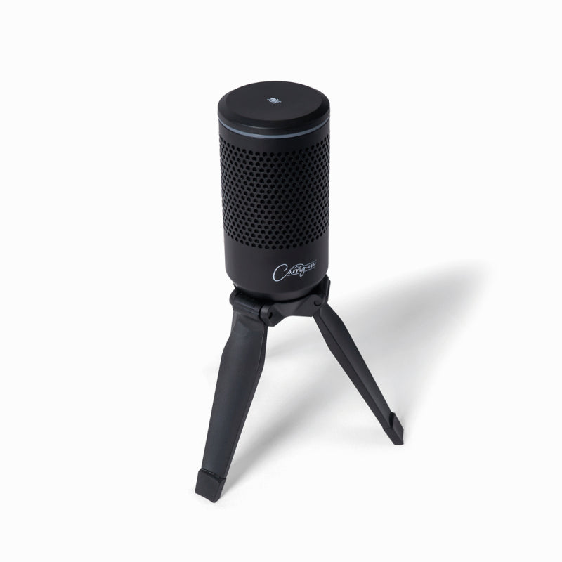Carry-On Foldable USB Microphone with Tripod Stand and Headphone Output - Black — view 2