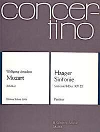 Mozart Symphony B Flat Major KV 22 Full Score for Orchestra 20 Pages