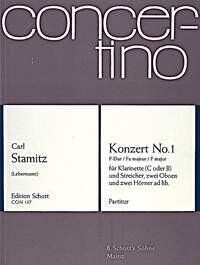 Stamitz - Concerto No 1 F Major Full Score by Schott Music, 62 Pages