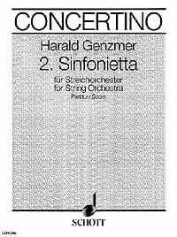 Genzmer - 2 Sinfonietta GeWV 128 Full Score for String Orchestra by Schott Music, 22 Pages
