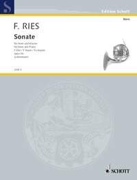 Ries Sonata in F Major Op. 34 for Horn and Piano, Schott Music Edition, 50 Pages, ABRSM Grade 8