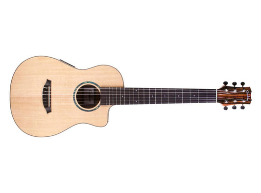 Cordoba Mini II EB-CE Spruce Top/Ebony Back, Sides Cutaway Electric Classical Guitar