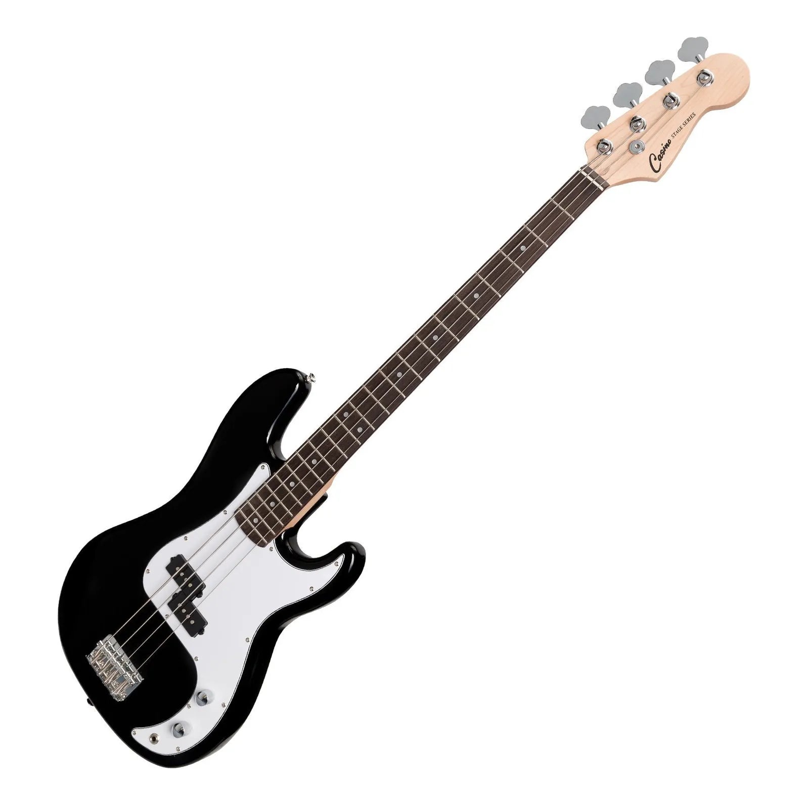 Casino CPB-21 P-Style Electric Bass Guitar with 15 Watt Amplifier Pack - Black — view 4