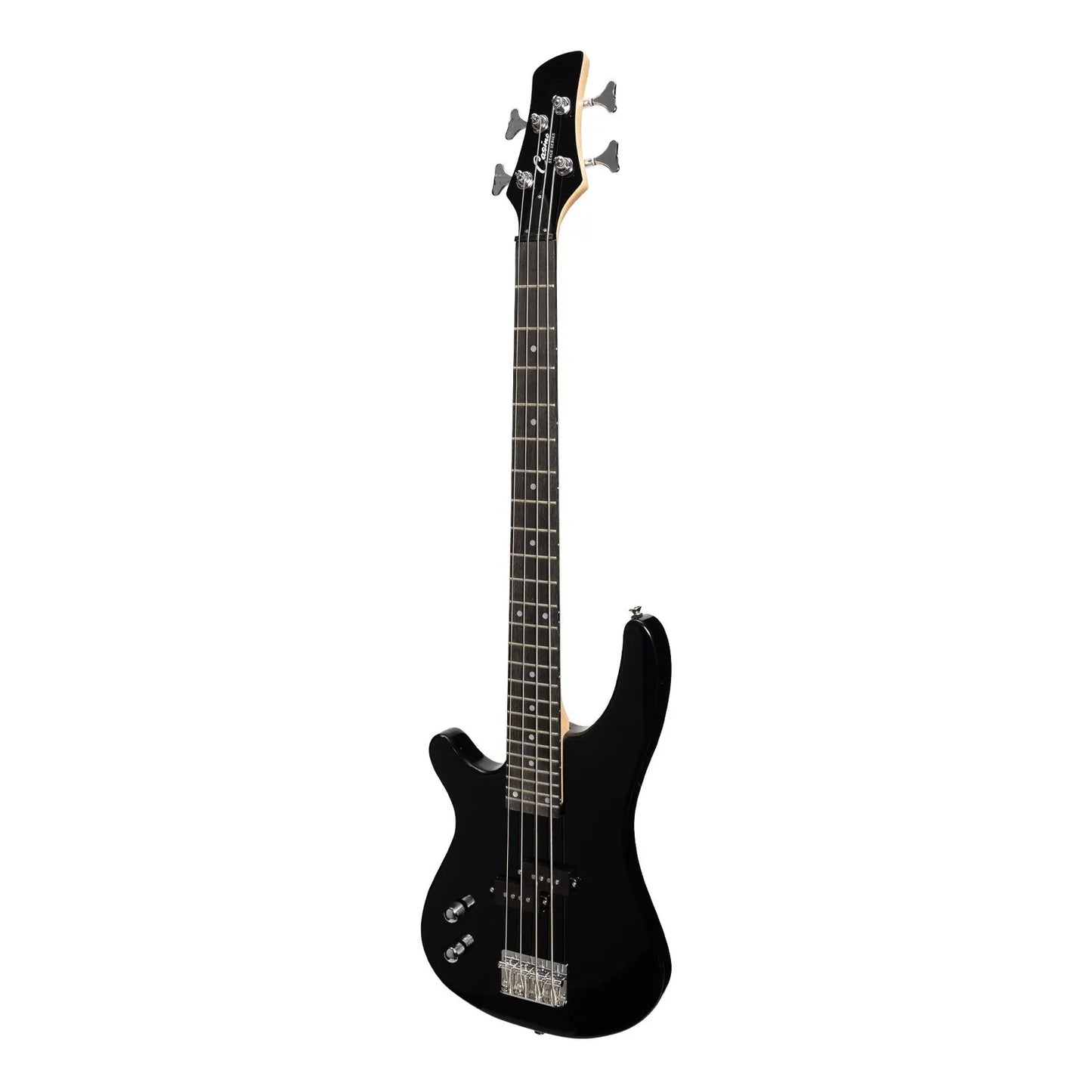 Casino '24 Series' Left Handed Short Scale Electric Bass Guitar Pack with 15W Amplifier - Black — view 2