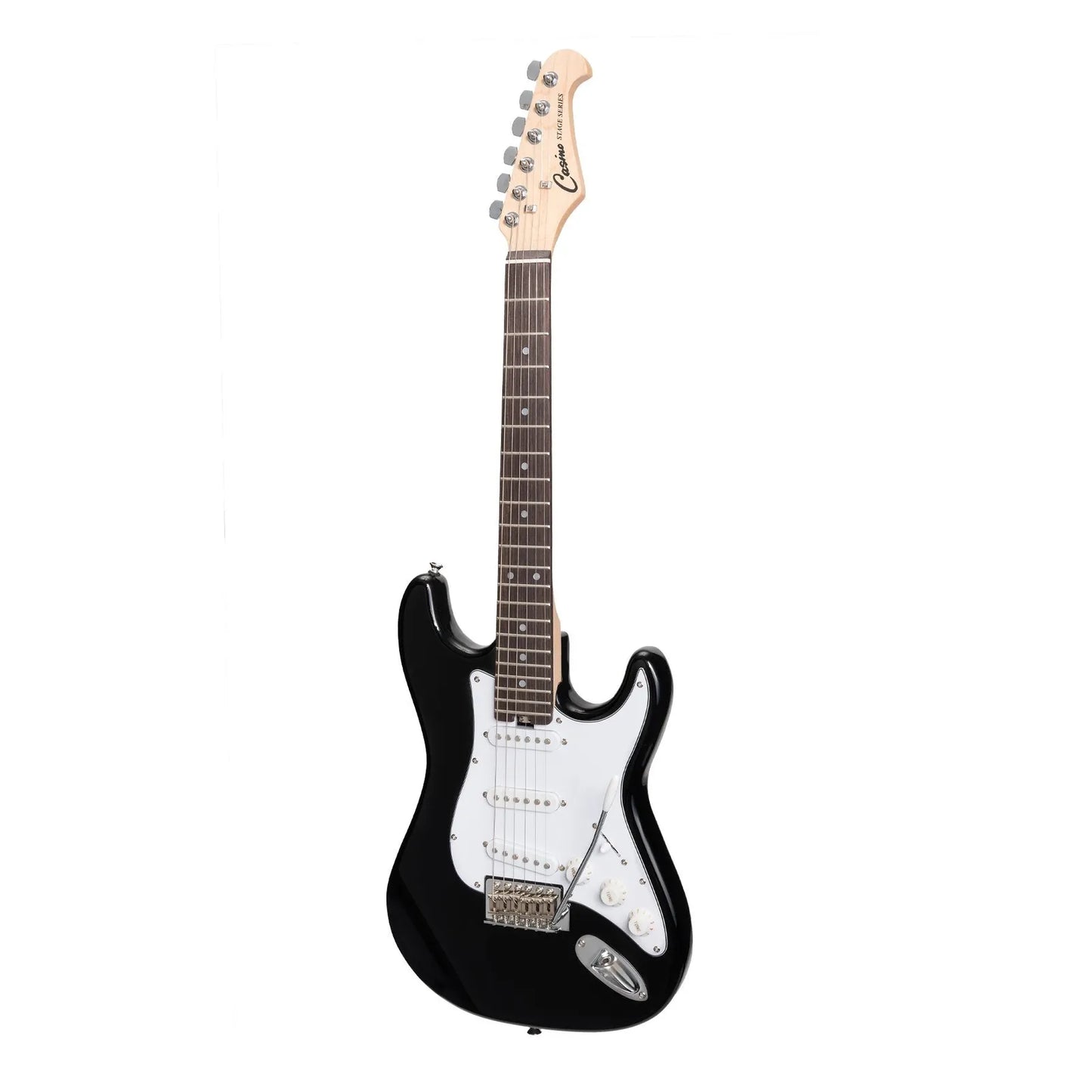 Casino CST-20-BLK Short Scale Electric Guitar and 10 Watt Amplifier Pack (Black) — view 2