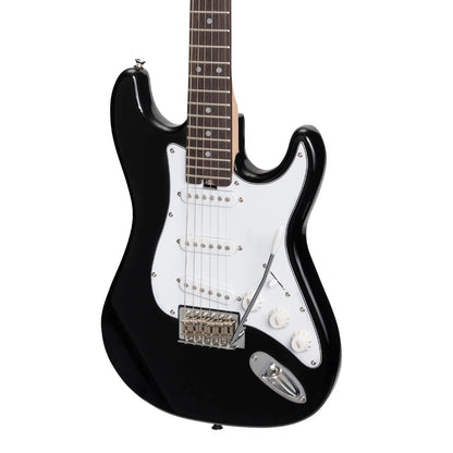 Casino CST-20-BLK Short Scale Electric Guitar and 10 Watt Amplifier Pack (Black) — view 5