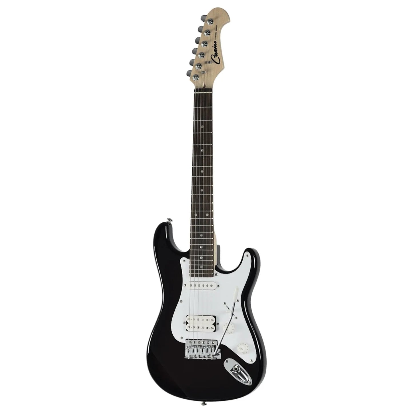 Casino ST-Style 3/4 Size Electric Guitar Pack with 10 Watt Amplifier - Black — view 2