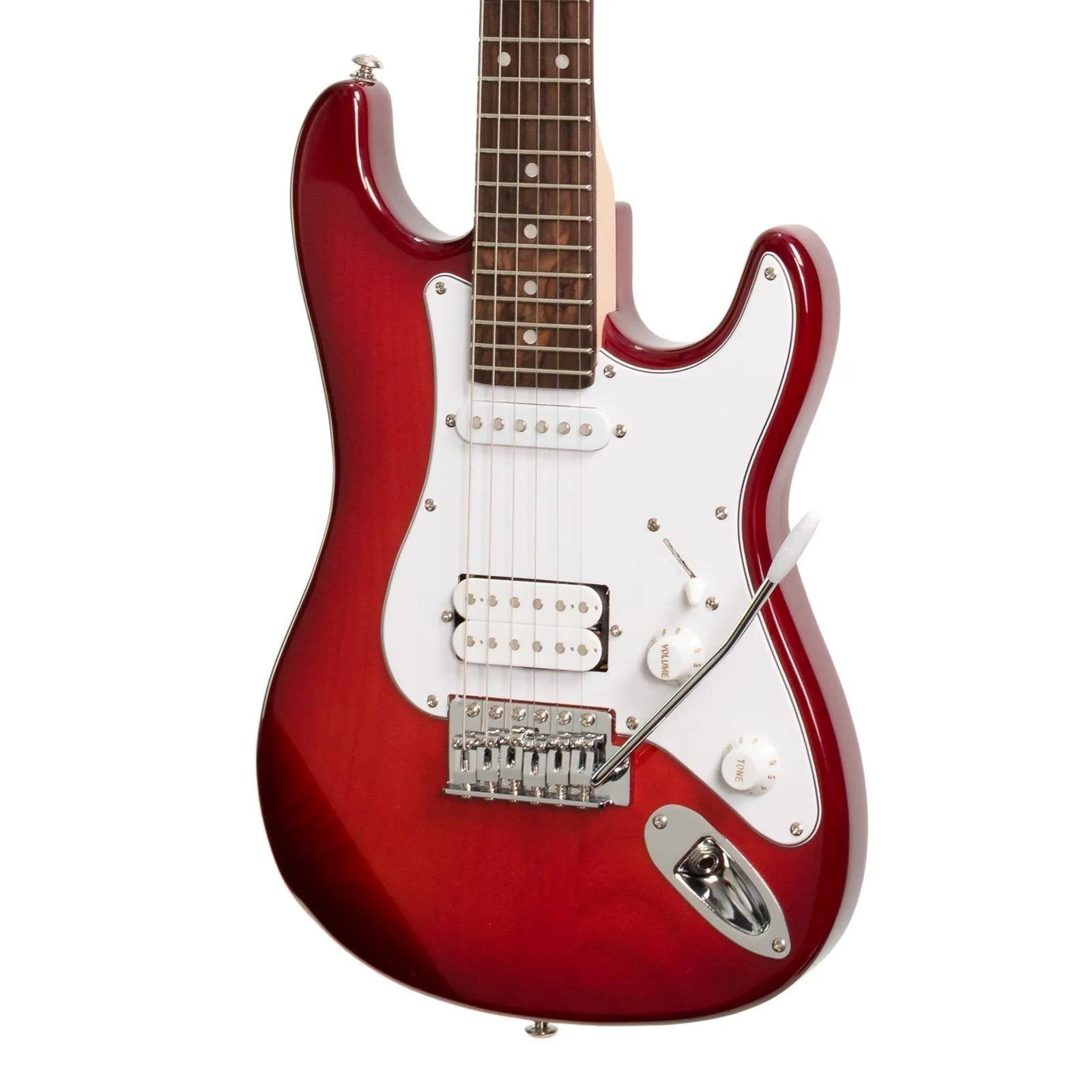 Casino ST-Style 3/4 Electric Guitar Pack with 10 Watt Amplifier - Transparent Wine Red — view 5
