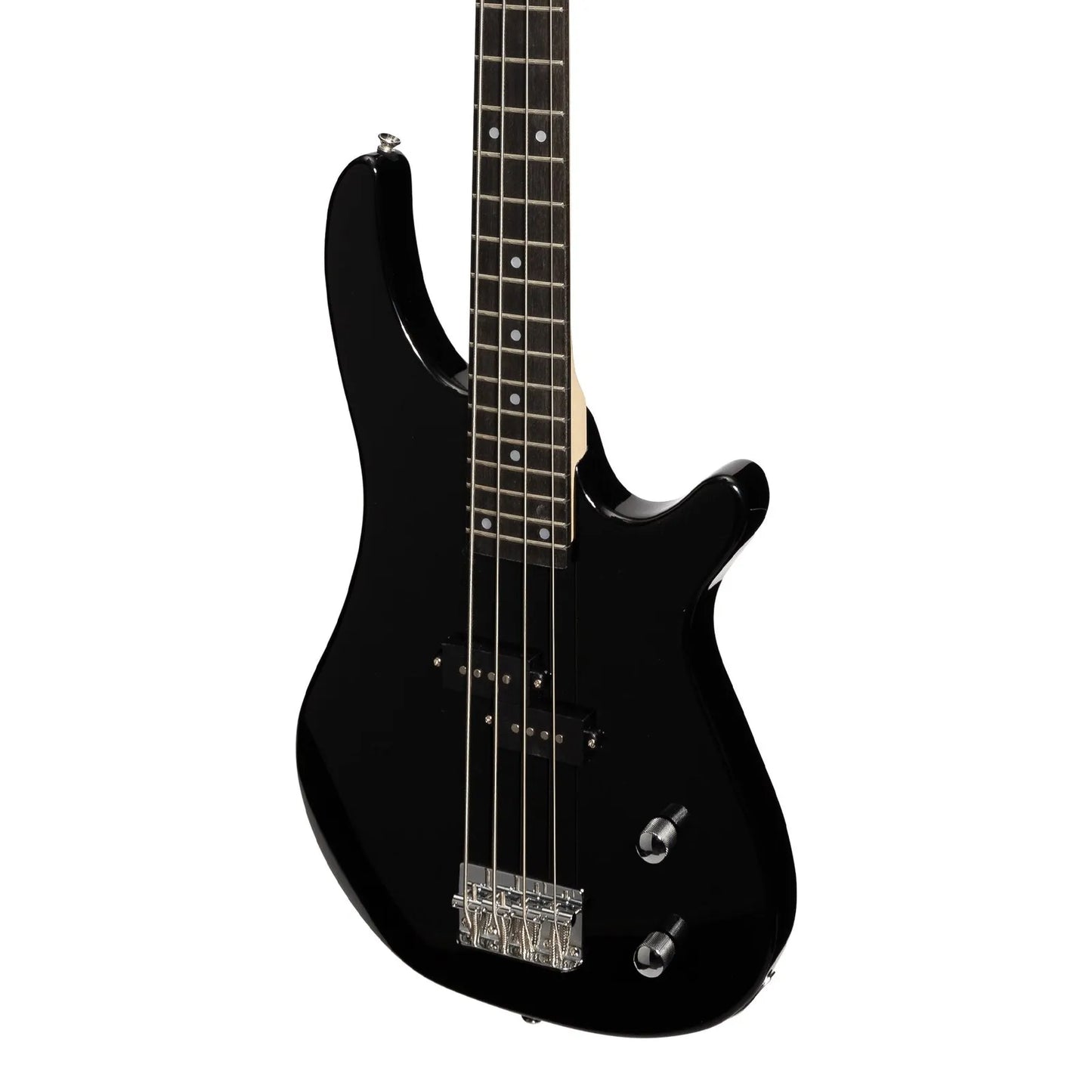 Casino CTB-24-BLK Electric Bass Guitar Pack with 15 Watt Amplifier, Gig Bag, Strap, Lead, Picks, and Tuner - Black T-Style — view 5