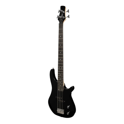 Casino CTB-24-BLK Electric Bass Guitar Pack with 15 Watt Amplifier, Gig Bag, Strap, Lead, Picks, and Tuner - Black T-Style — view 2