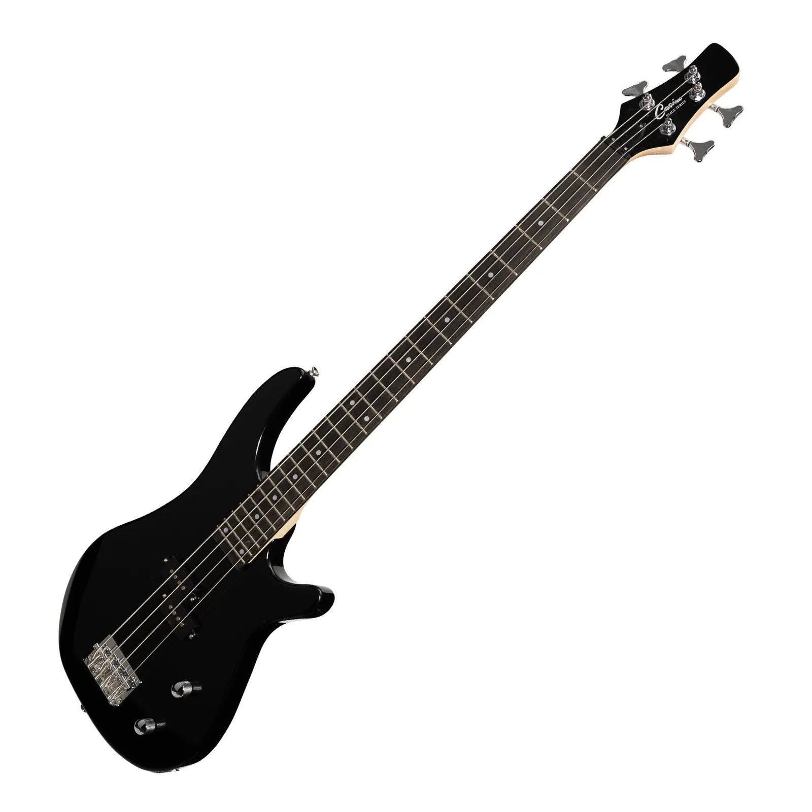 Casino CTB-24-BLK Electric Bass Guitar Pack with 15 Watt Amplifier, Gig Bag, Strap, Lead, Picks, and Tuner - Black T-Style — view 4