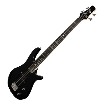 Casino CTB-24-BLK Electric Bass Guitar Pack with 15 Watt Amplifier, Gig Bag, Strap, Lead, Picks, and Tuner - Black T-Style — view 4