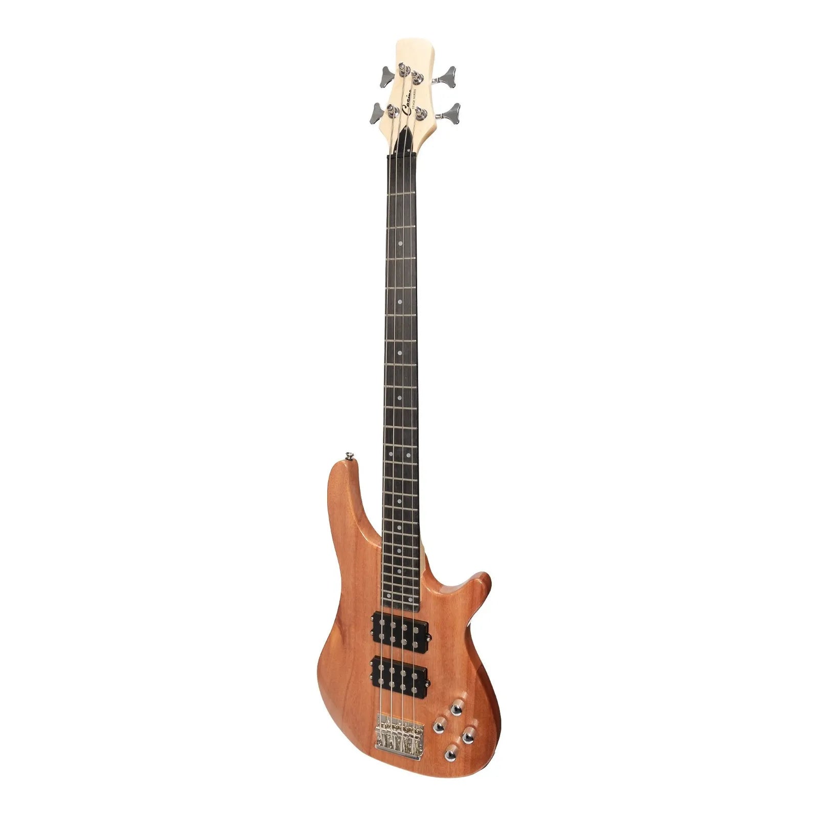 Casino '24 Series' Mahogany T-Style Electric Bass Guitar Pack with 15 Watt Amplifier (Natural Gloss) — view 2