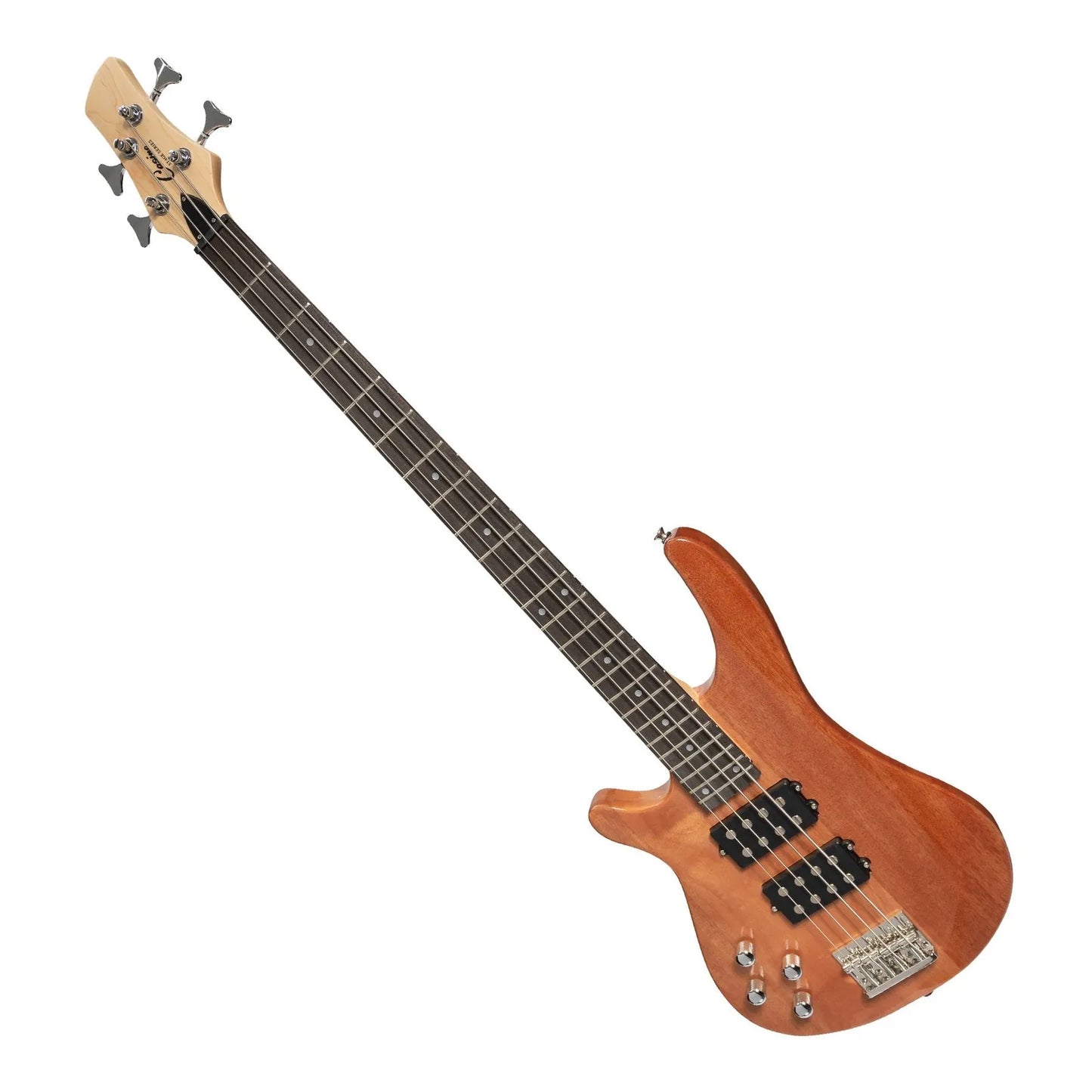Casino '24 Series' Left Handed Mahogany T-Style Electric Bass Guitar Pack with 15 Watt Amplifier (Natural Gloss) — view 4