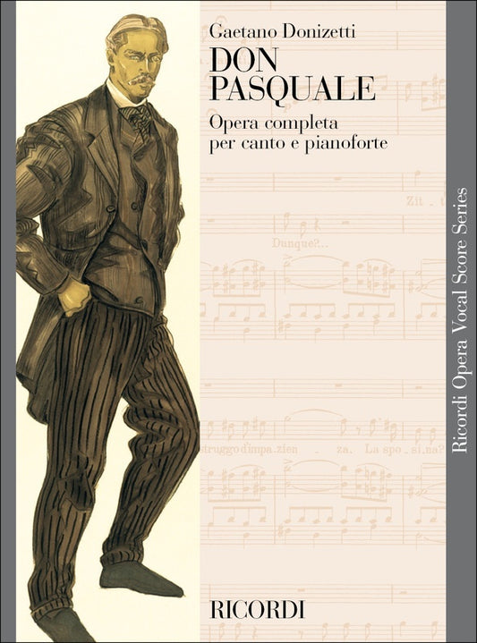 Don Pasquale Vocal Score Italian Only Book