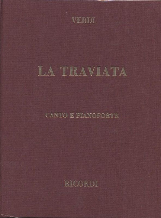 La Traviata Vocal Score Italian Only Cloth Ed Book