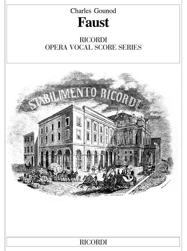 Faust Vocal Score Italian Only Book