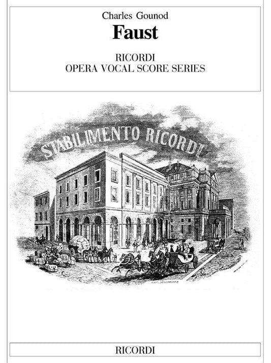 Faust Vocal Score Italian Only Book
