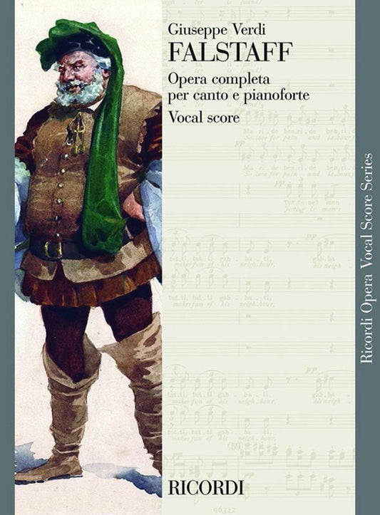 Verdi Falstaff Vocal Score Italian/English, 486 Pages, Ricordi Opera Series