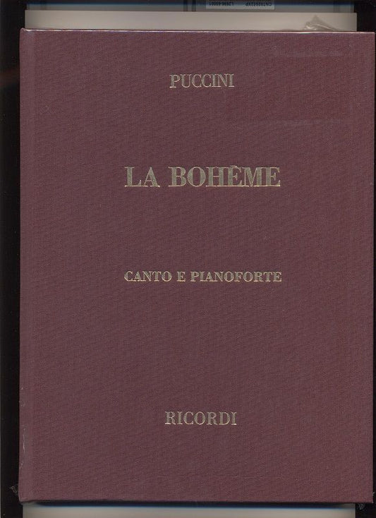 La Boheme Vocal Score Hardback Book