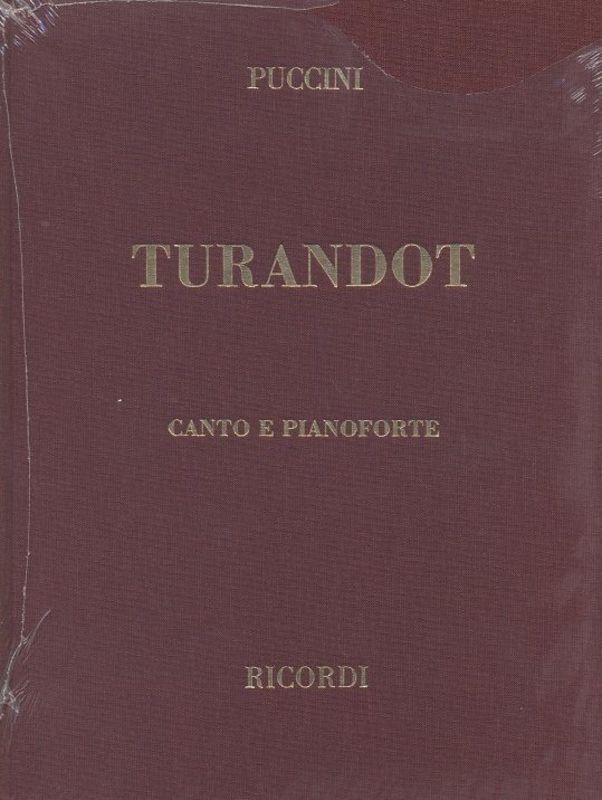 Turandot Italian Vocal Score Cloth Ital/Ger Book