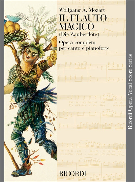 Magic Flute Vocal Score Italian/German Book