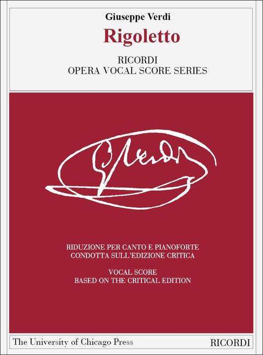 Rigoletto Engl And Italian Vocal Score Book