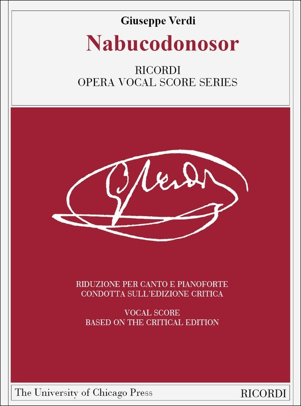 Nabucodonosor Vocal Score Book