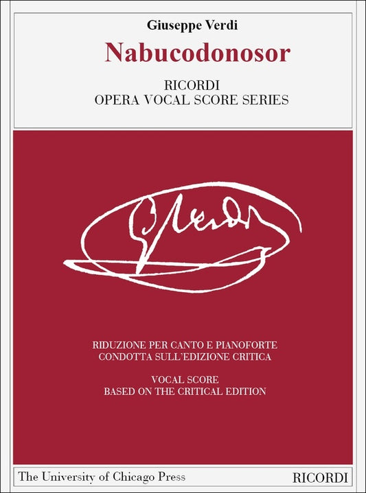Nabucodonosor Vocal Score Book