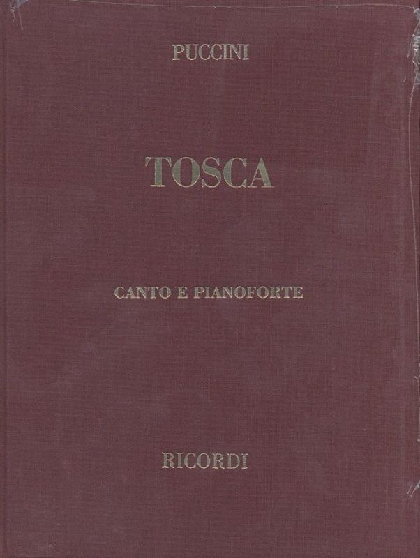Tosca Cloth Engl And Ital Vocal Score Book