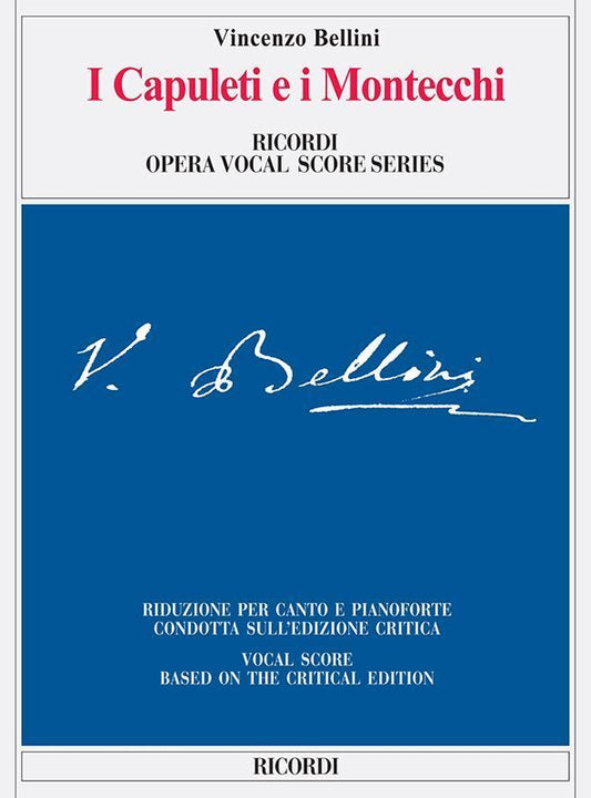 I Capuleti E I Montecchi Vocal Score Book