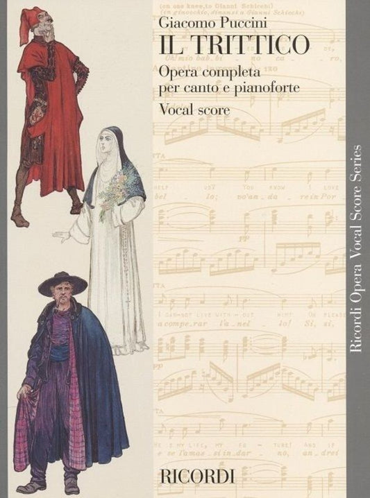 Puccini Il Trittico Vocal Score Italian/English 434 Pages Ricordi Opera Series