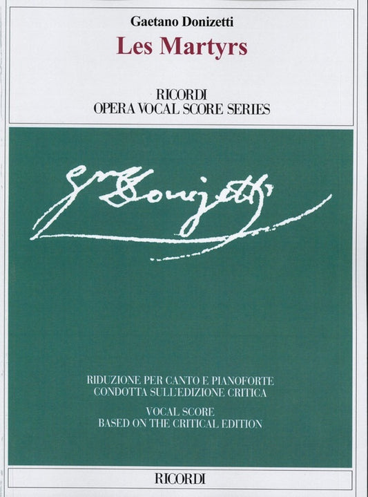 Donizetti - Les Martyrs Vocal Score (Softcover Book)